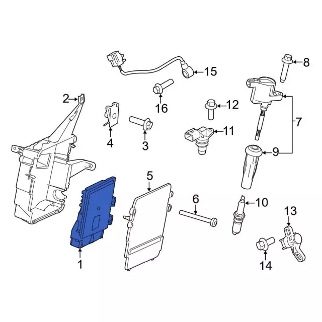 Engine Control Module (ECM) - Ford (dv6z12a650cf)