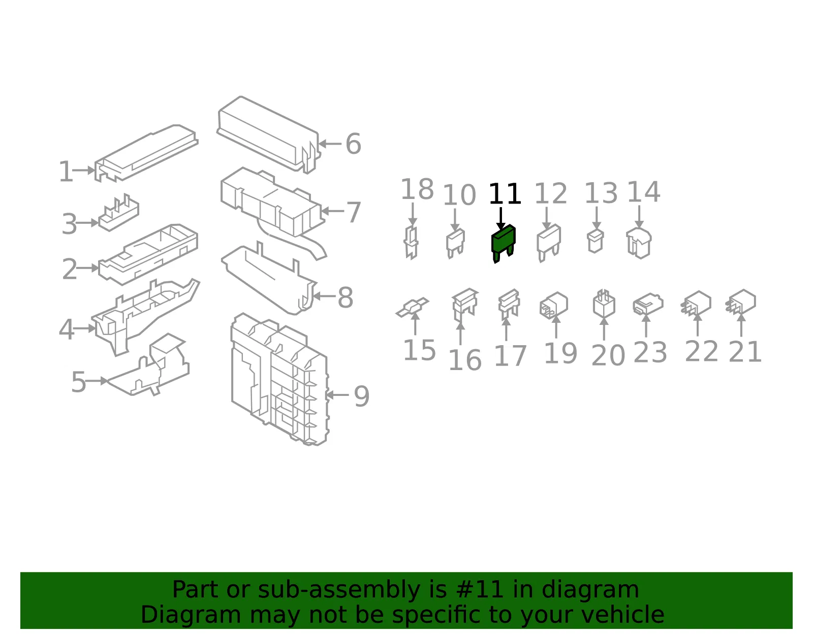 Multi-Purpose Fuse - Ford (e9tz14526c)