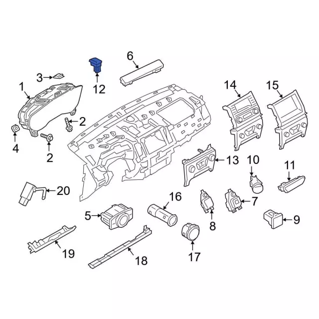 Ambient Light Sensor - Ford (eb3z13a018a)