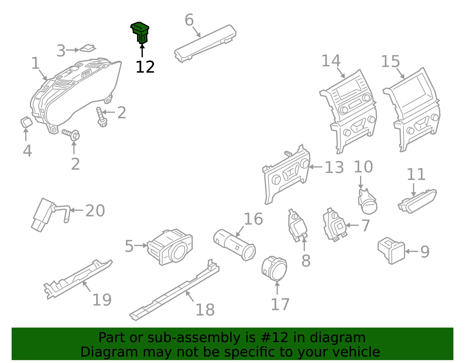 Ambient Light Sensor - Ford (eb3z13a018a)