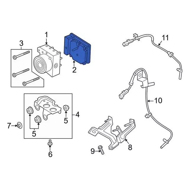 ABS Control Module - Ford (eg9z2c219k)