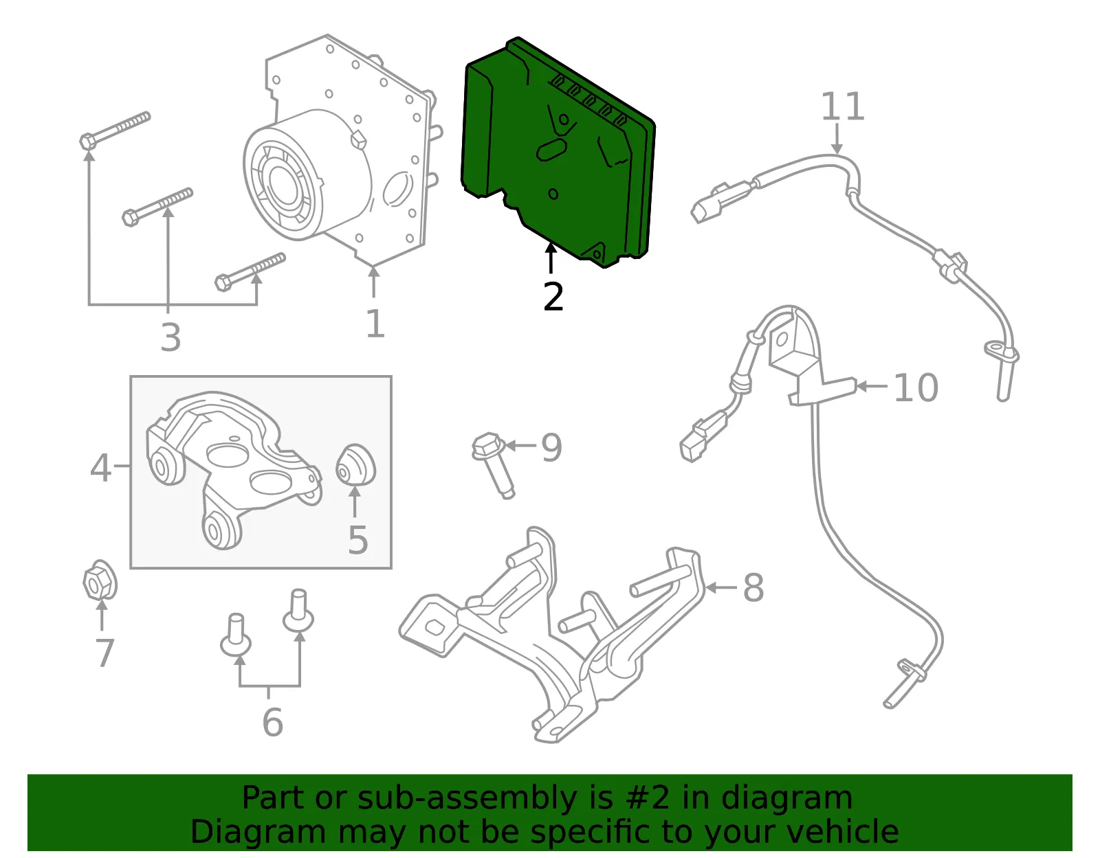 ABS Control Module - Ford (eg9z2c219k)