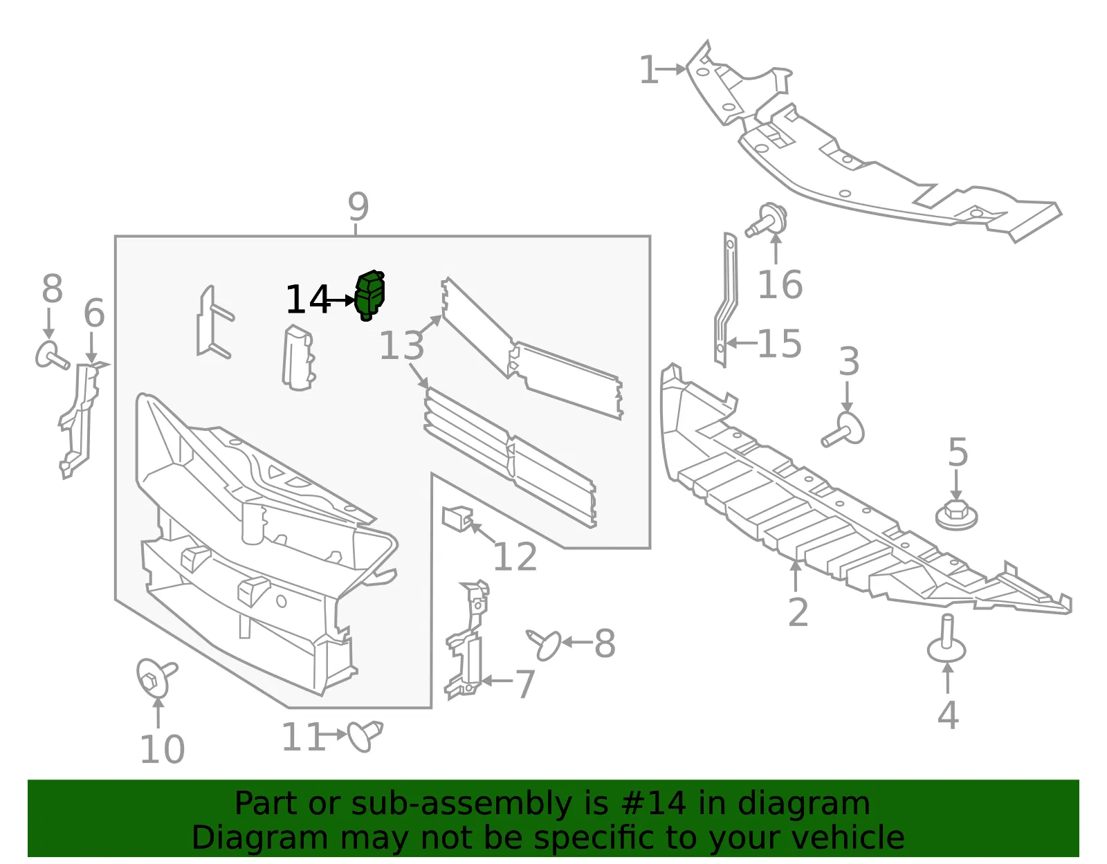 Actuator Temperature Control - Ford (ej7z10884a)