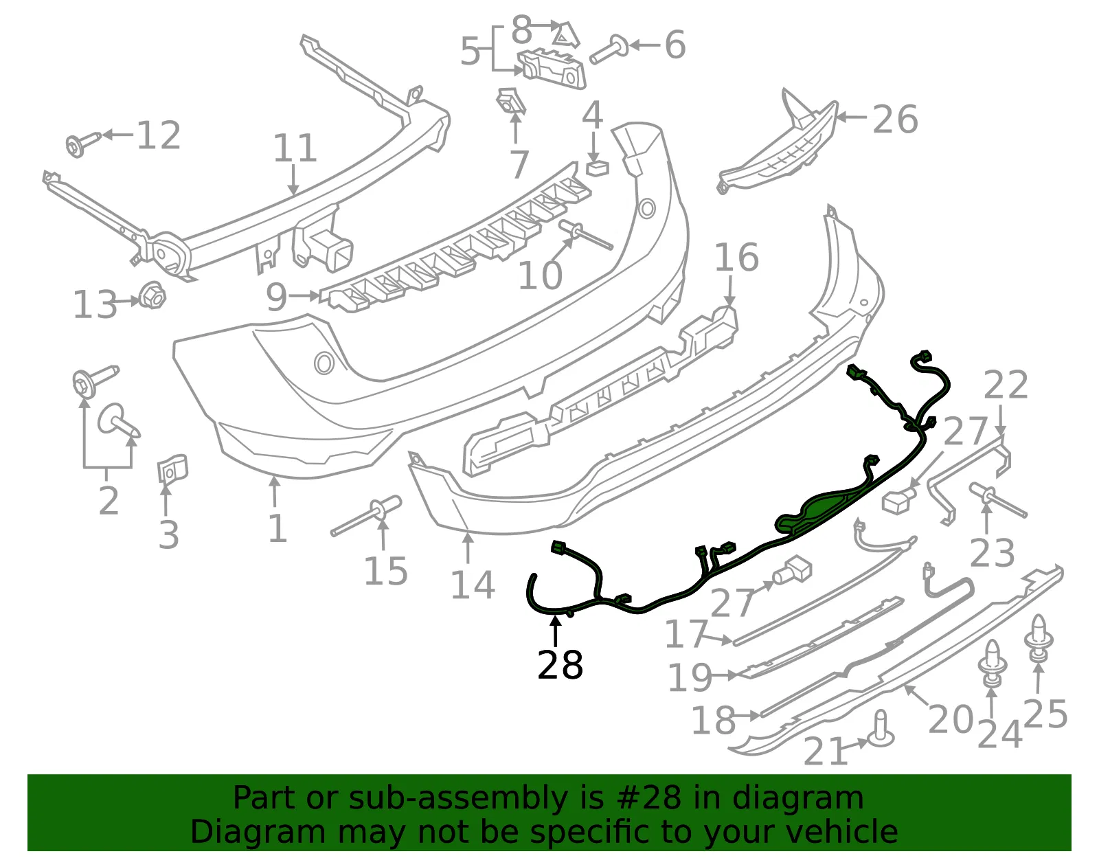 Wire Harness - Ford (ej7z15k868d)