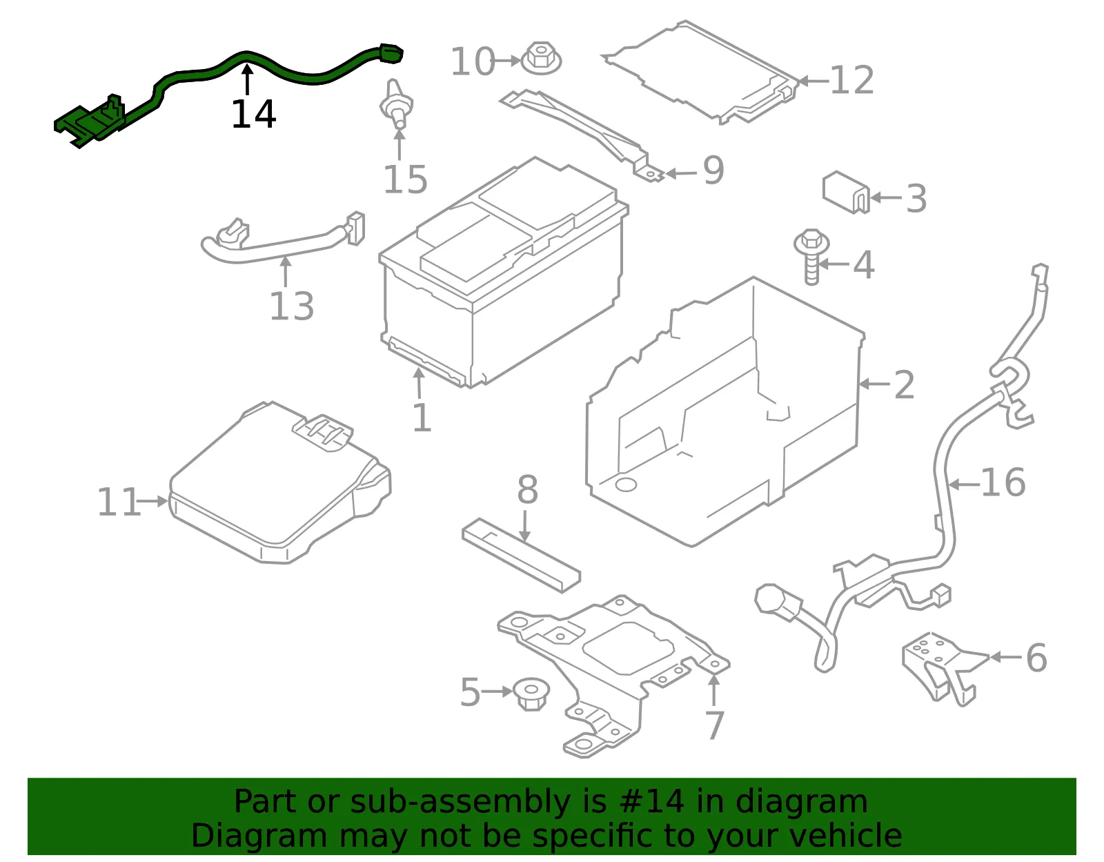 Battery Current Sensor - Ford (f1fz10c679e)