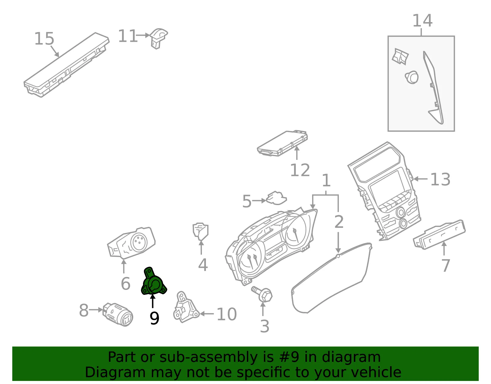 Ignition Starter Switch Bracket - Ford (fb5z12a145a)