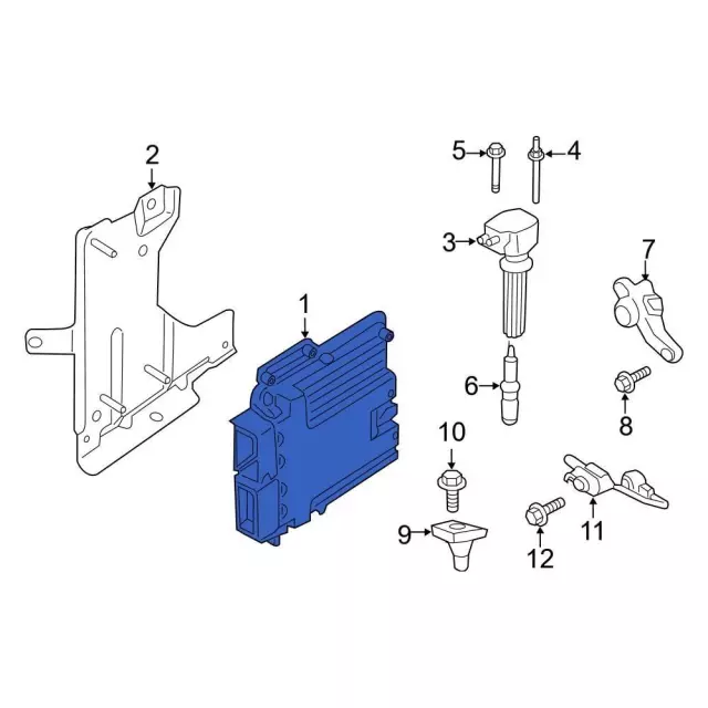 Engine Control Module (ECM) - Ford (fb5z12a650canp)