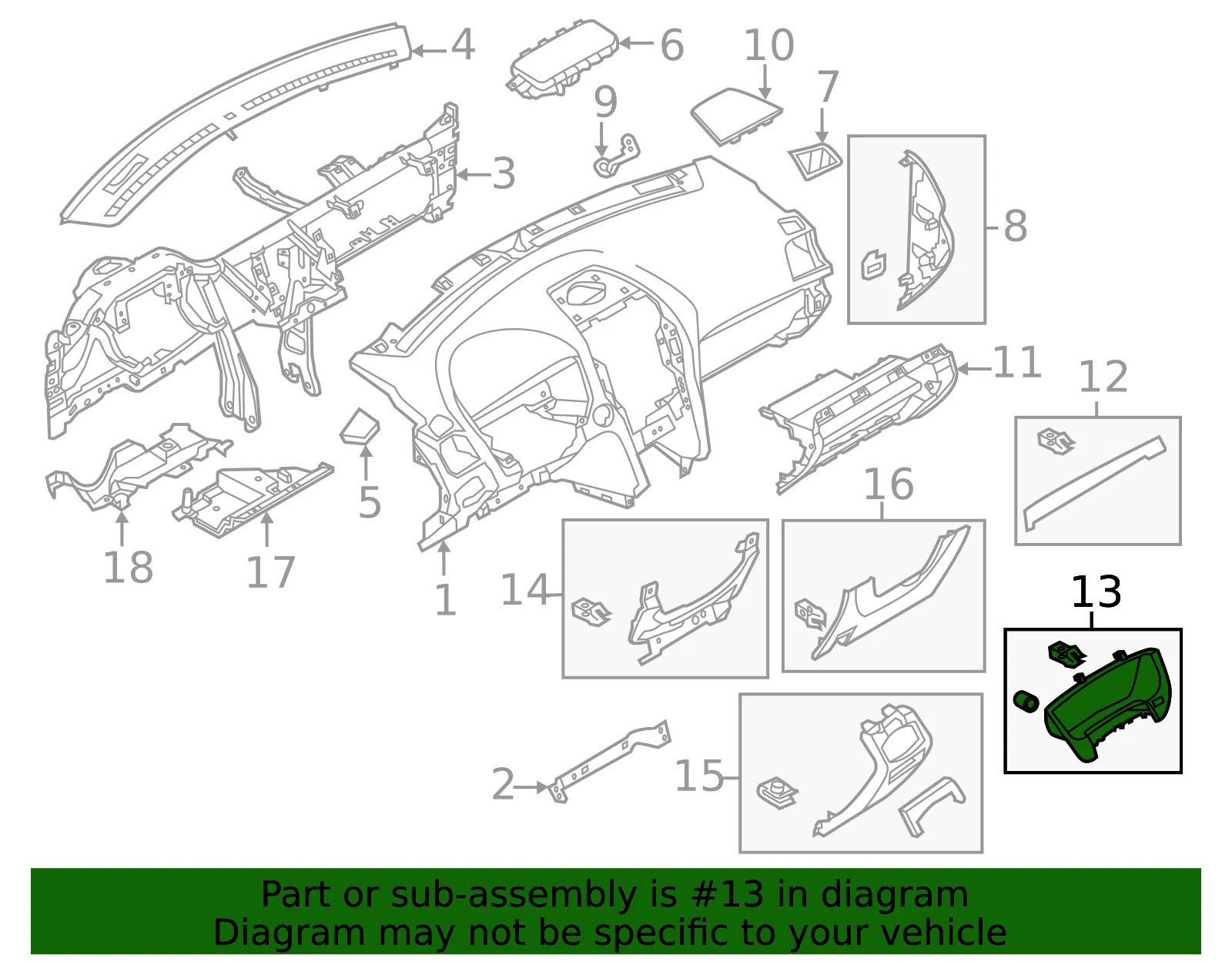 Cluster Bezel - Ford (fb5z78044d70aa)