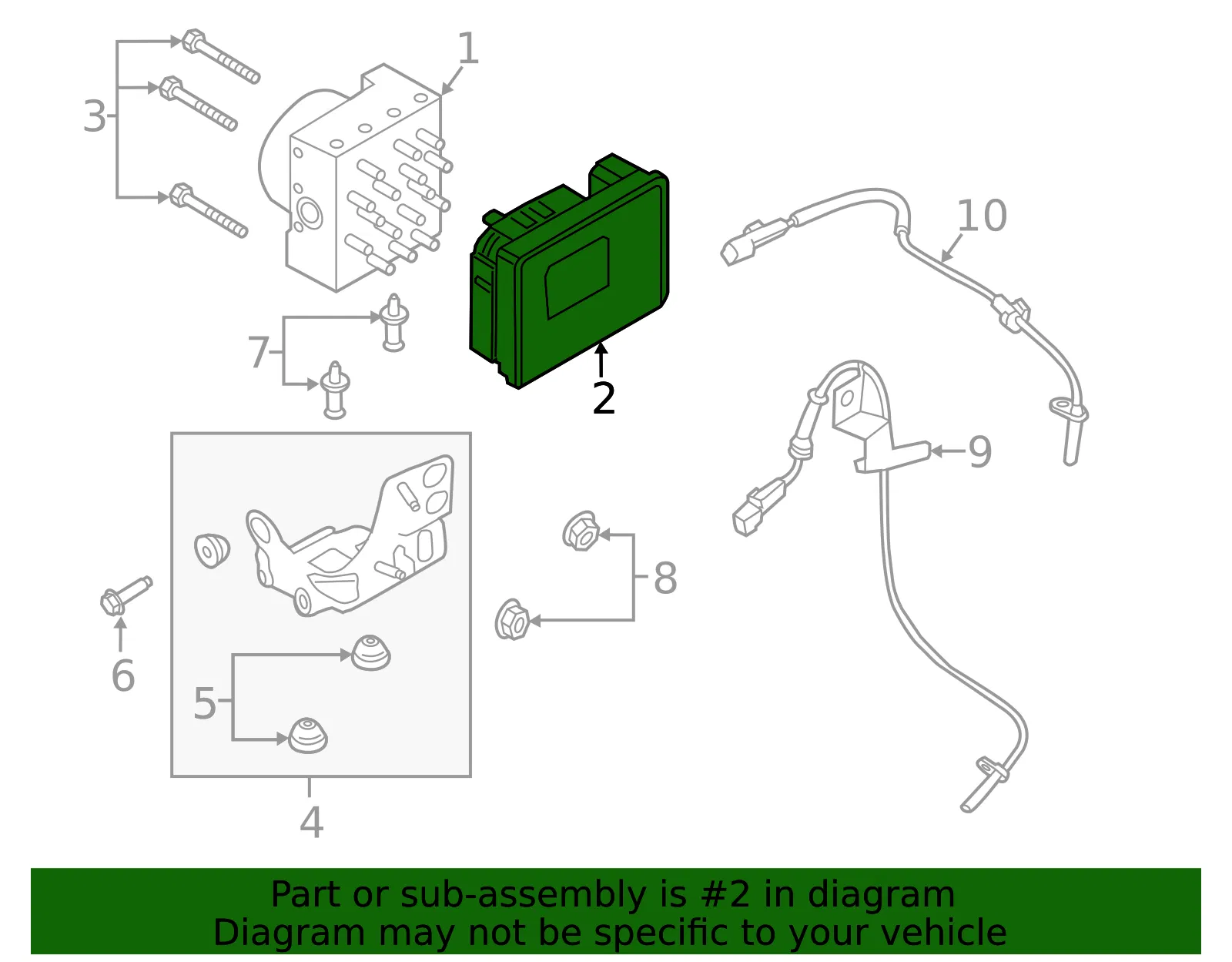ABS Control Module - Ford (fg9z2c219c)