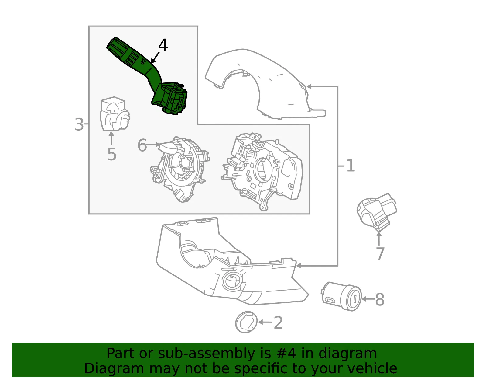 Multi-Function Switch - Ford (fl1z13k359aa)