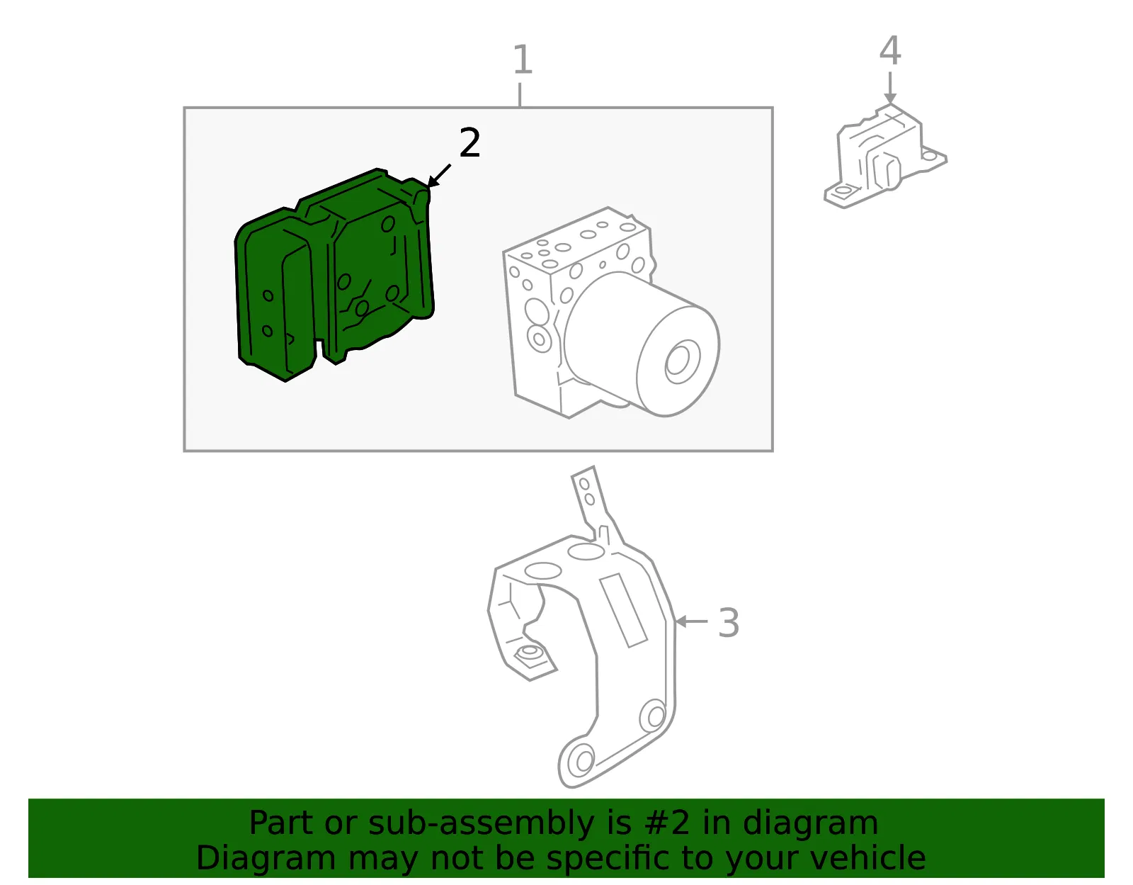 ABS Control Module - Ford (fl1z2c219b)