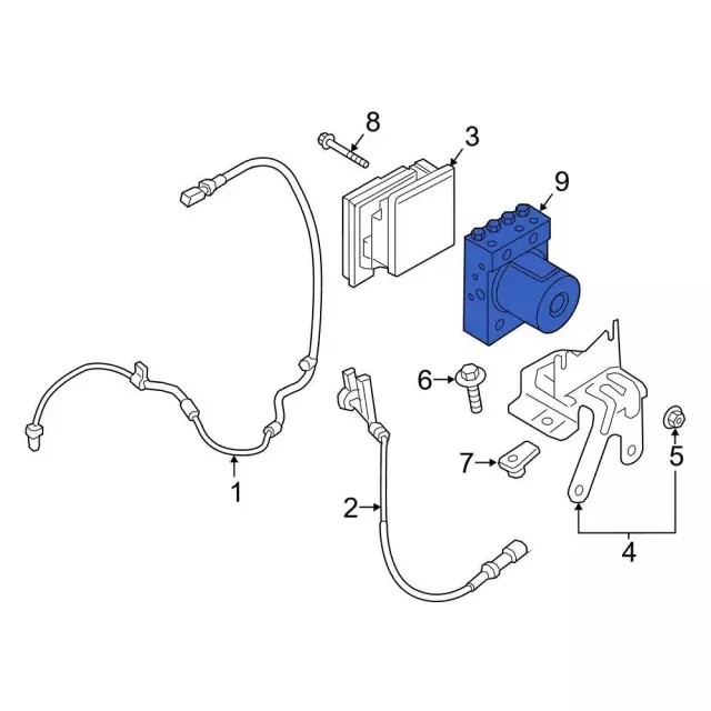 ABS Control Module - Ford (fl1z2c219b)