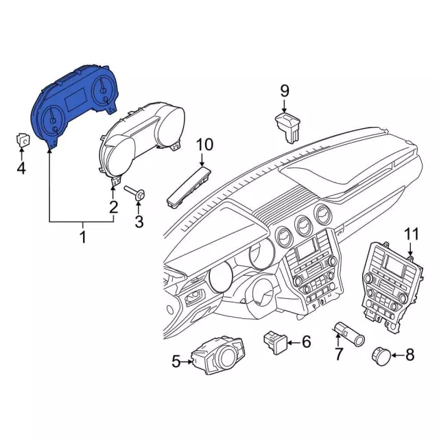 Cluster Assembly - Ford (fr3z10849ea)