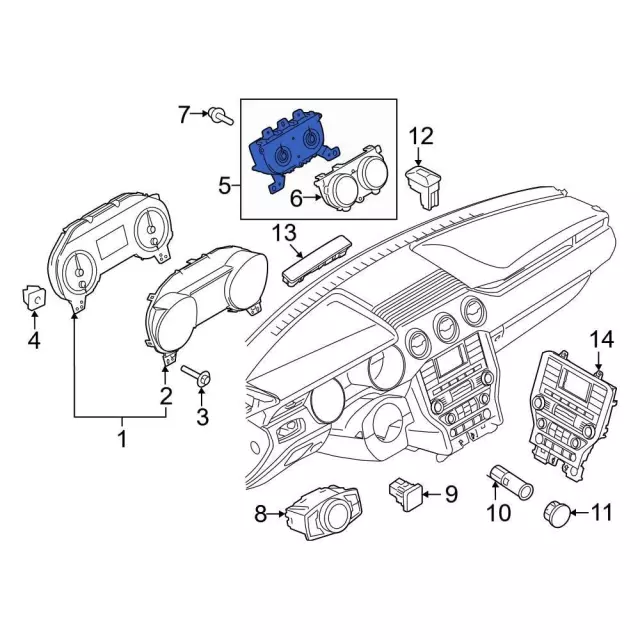 Cluster Assembly - Ford (fr3z10849ea)