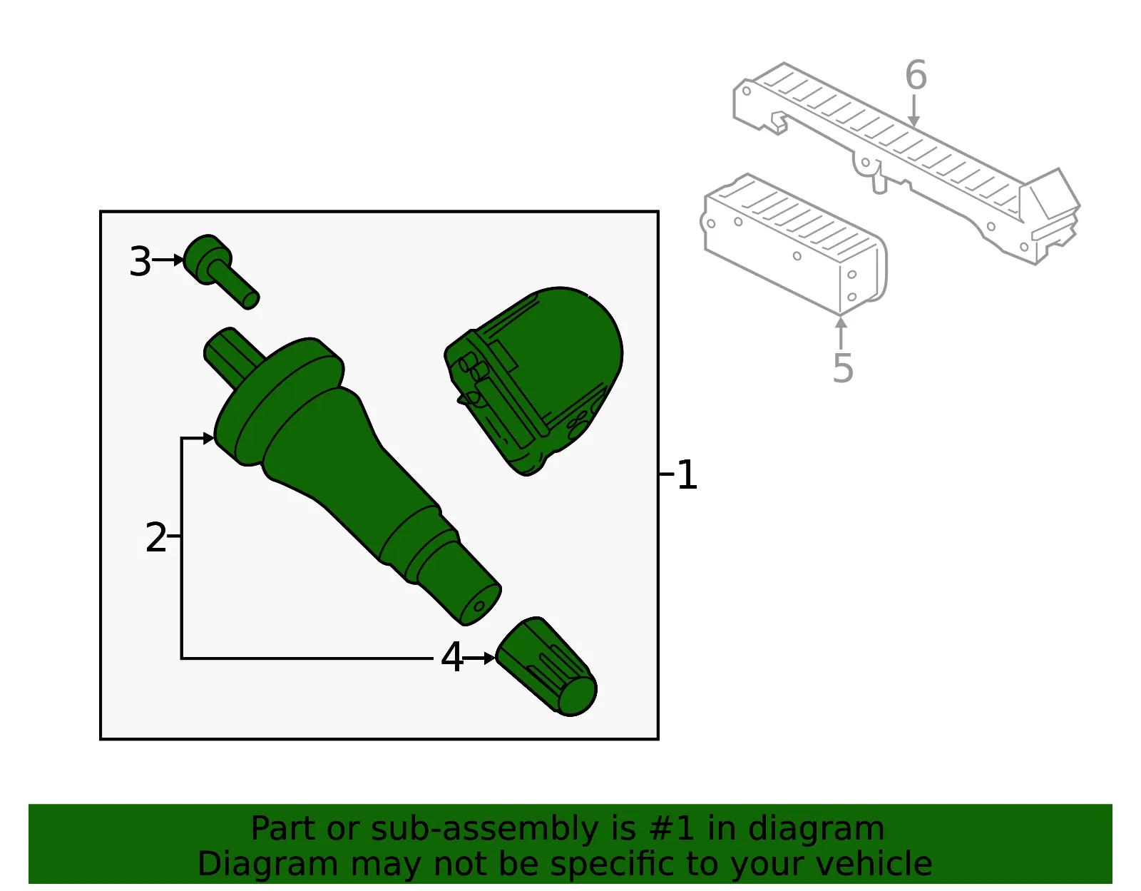 Kit - TPMS Sensor - Ford (fr3z1a189j)