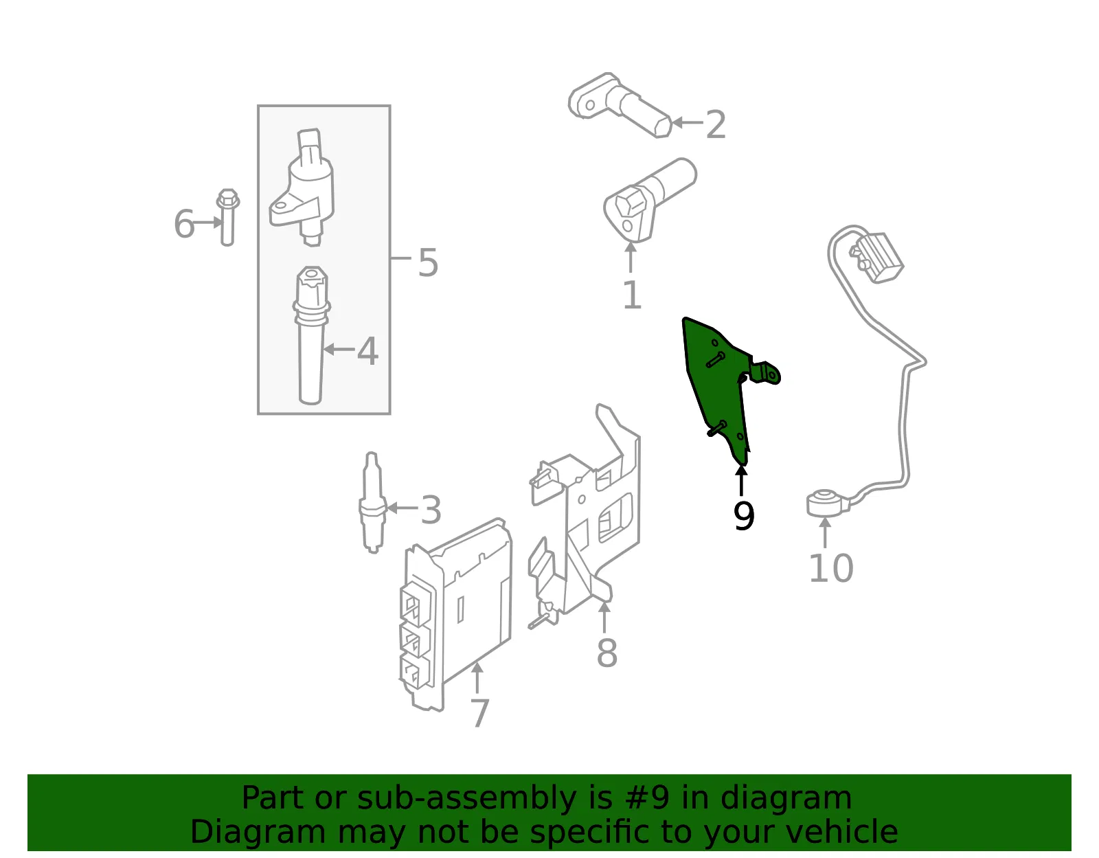 Engine Control Module (ECM) Bracket - Ford (gc2z12a659e)