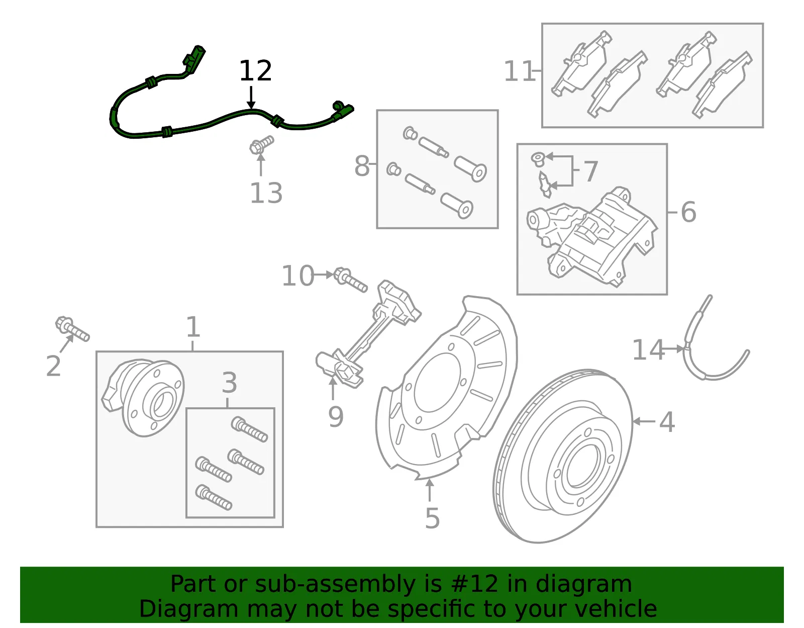 ABS Sensor - Ford (gn1z2c190e)