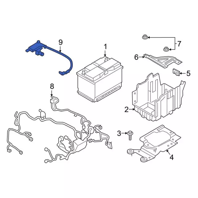 Battery Current Sensor - Ford (h1bz10c679c)