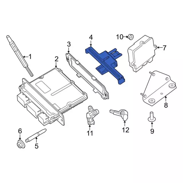 Engine Control Module (ECM) Bracket - Ford (hc3z12a659a)