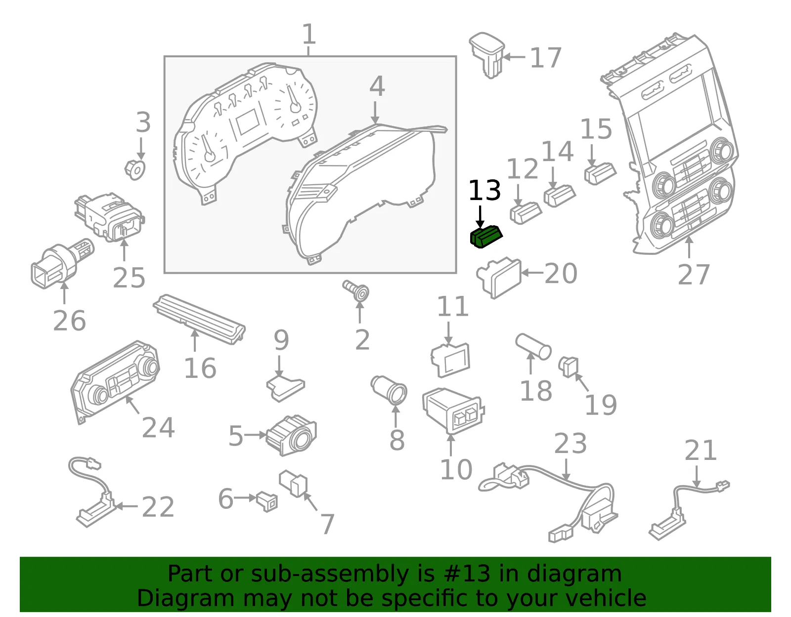 Switch Assembly - Ford (hc3z13d730fa)