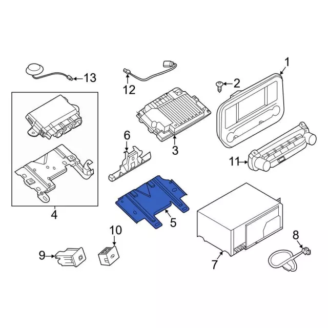 Module Bracket - Ford (jk2z14a301a)