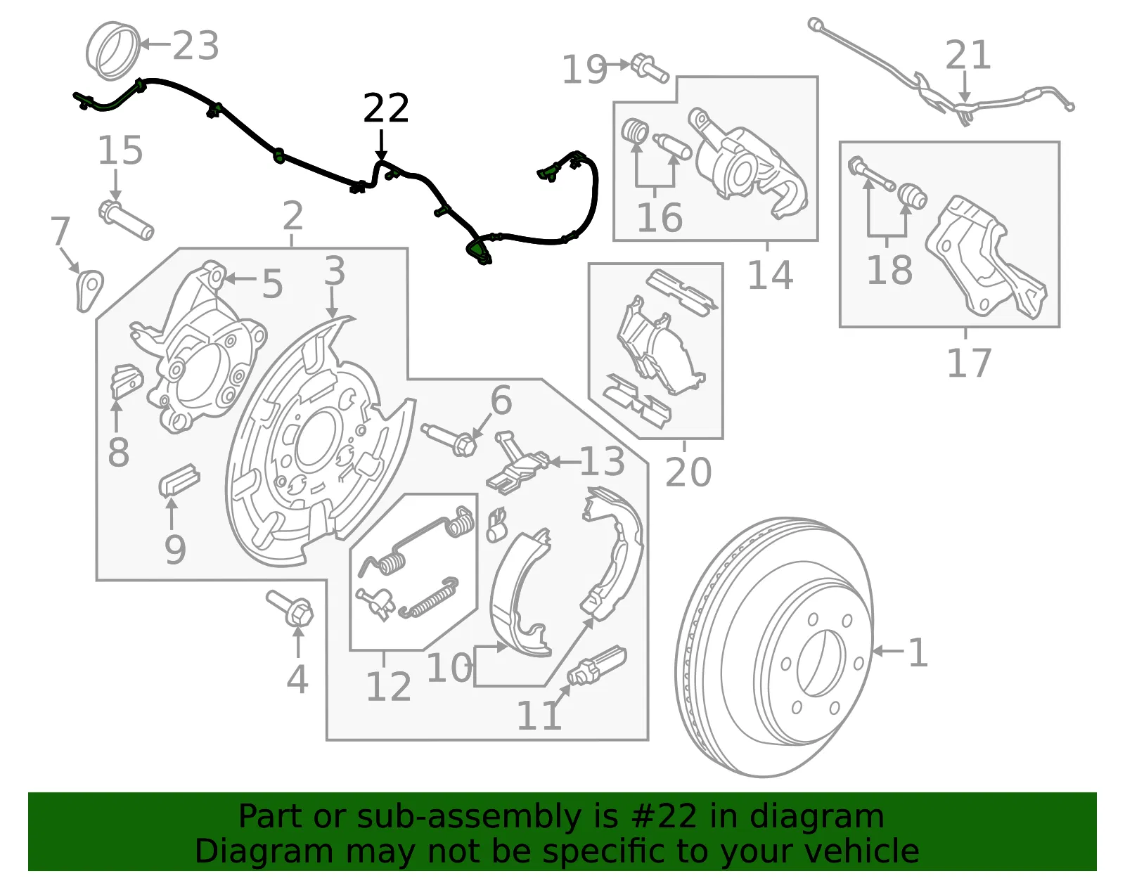 ABS Sensor - Ford (jl3z2c190c)