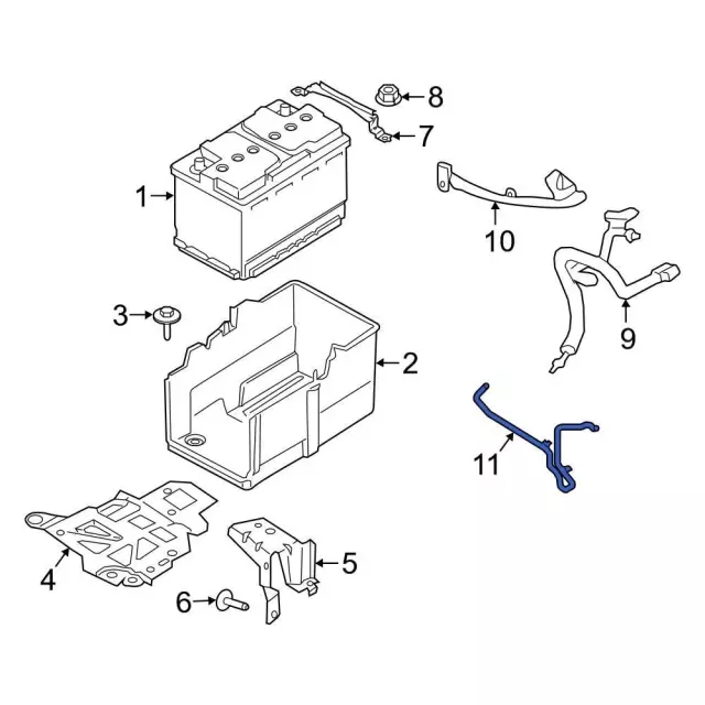 Battery Current Sensor - Ford (jx6z10c679d)