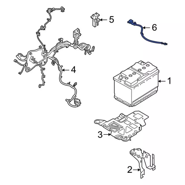 Battery Current Sensor - Ford (jx6z10c679d)