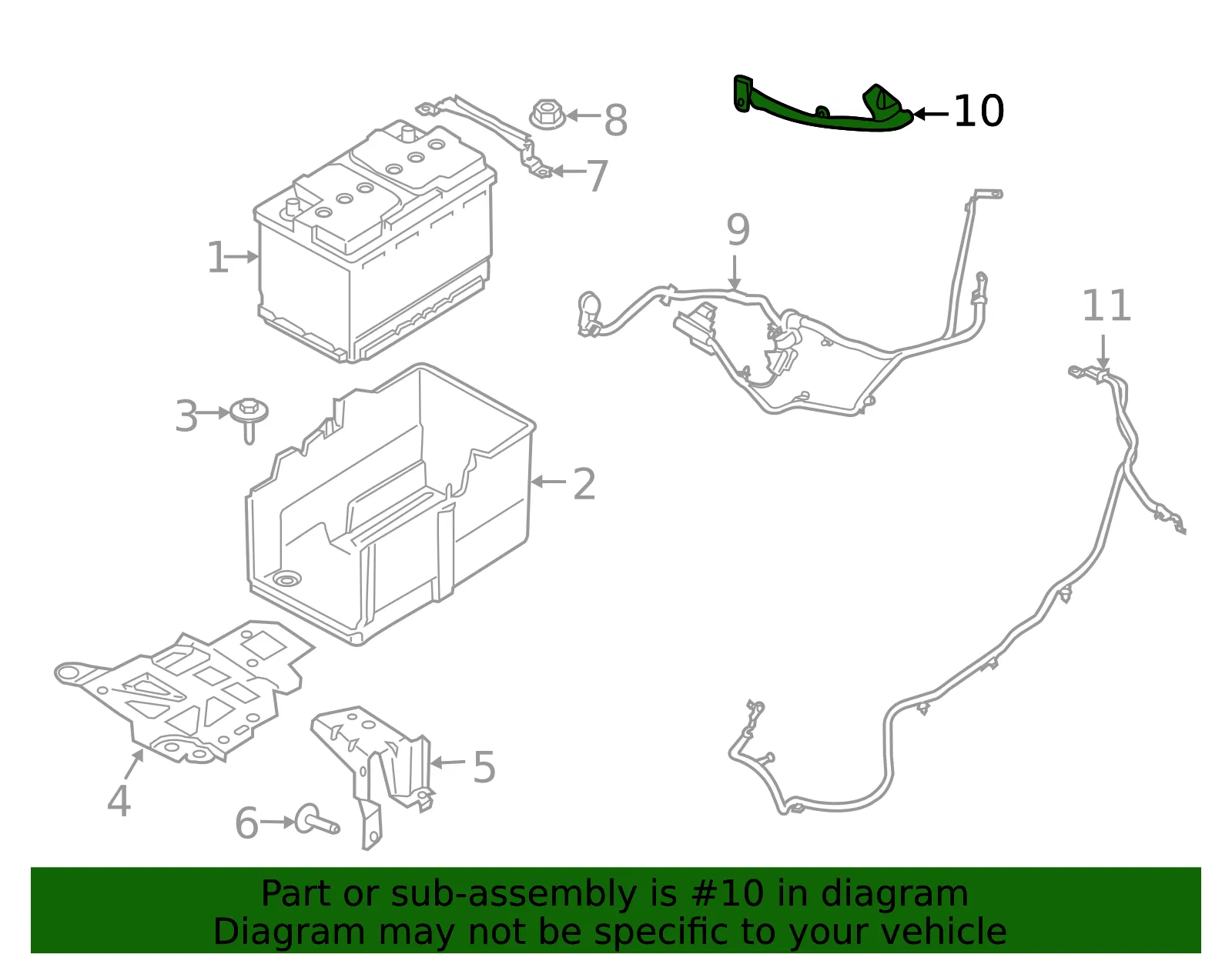 Battery Current Sensor - Ford (jx6z10c679d)