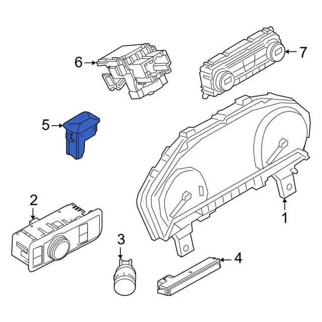 Sun Load Temperature Sensor - Ford (jx7z19e663b)