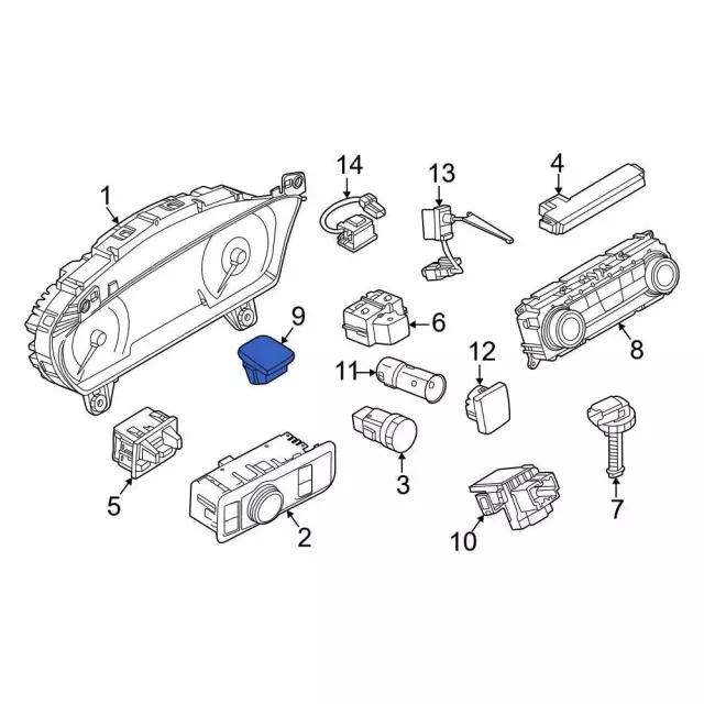 Sun Load Temperature Sensor - Ford (jx7z19e663b)