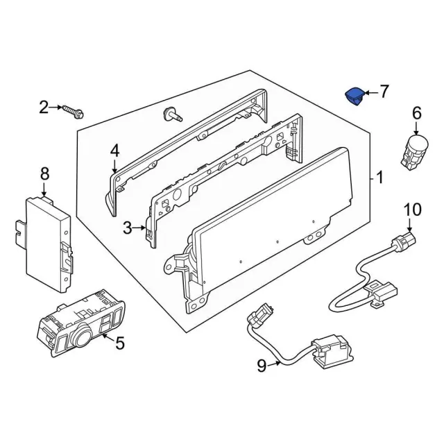 Sun Load Temperature Sensor - Ford (jx7z19e663b)