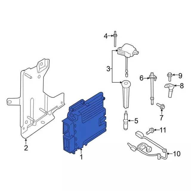 Engine Control Module (ECM) - Ford (k2gz12a650cdanp)