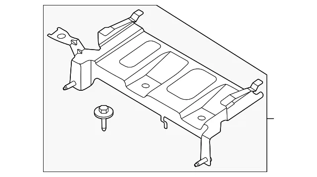 Engine Control Module (ECM) Bracket - Ford (k2gz12a659d)