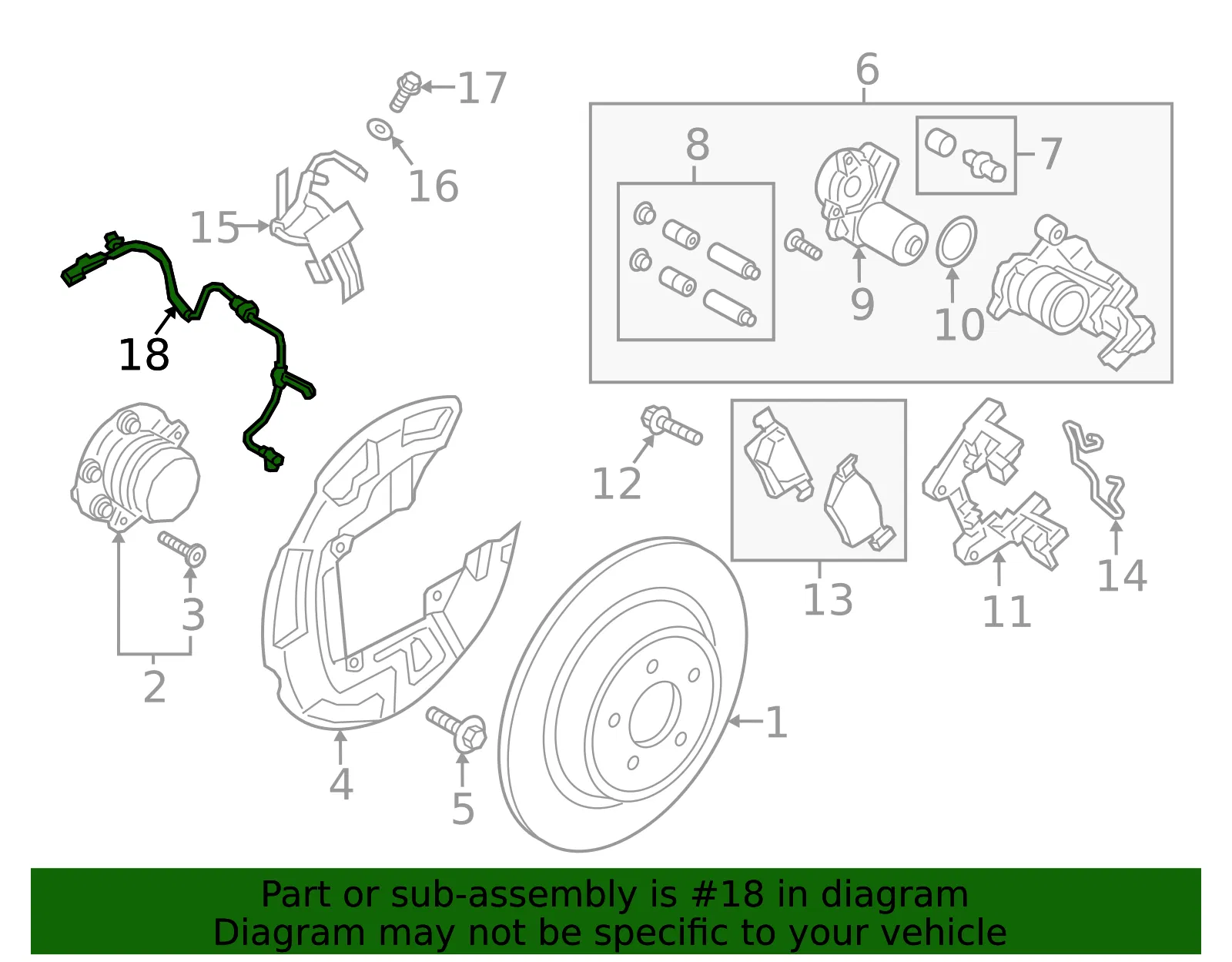 ABS Sensor - Ford (k2gz2c190g)