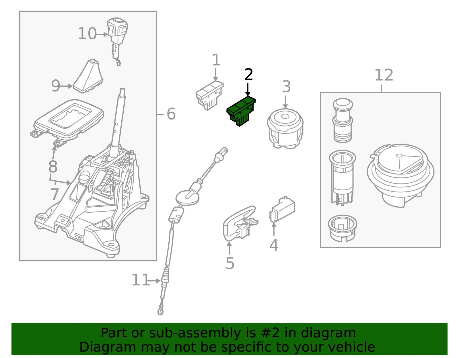 Control Switch - Ford (kb3z9c888a)