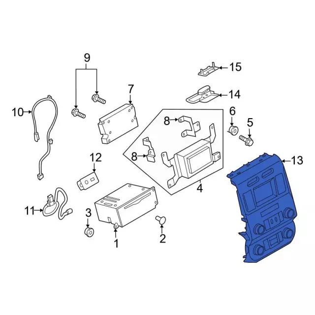 Radio Module Interface - Ford (kc3z18842bba)