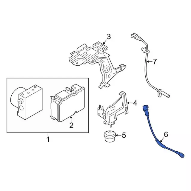 ABS Sensor - Ford (kk2z2c204b)