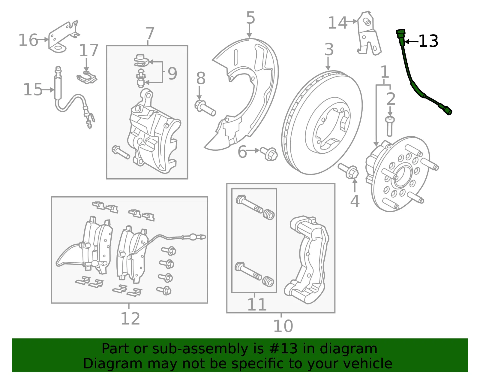 ABS Sensor - Ford (kk3z2c204d)