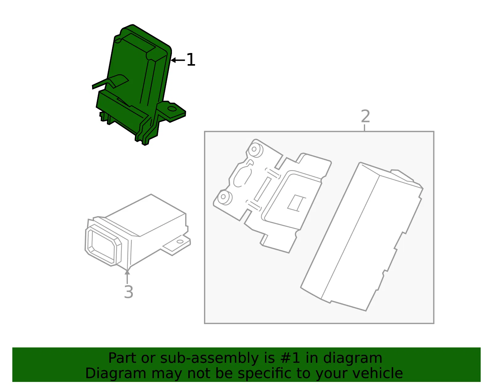 GPS Navigation Control Module - Ford (kl3z14f642a)