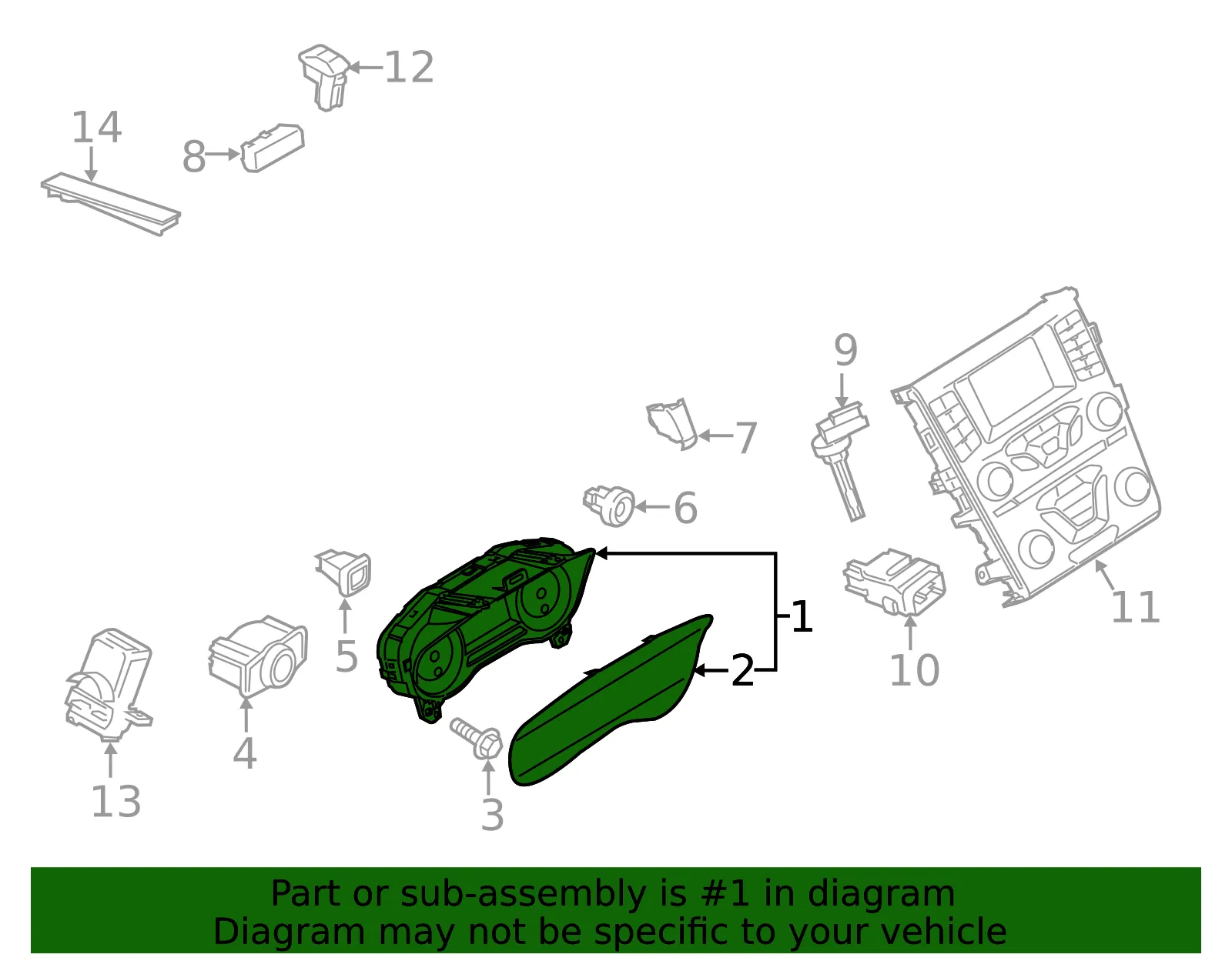 Cluster Assembly - Ford (ks7z10849bb)