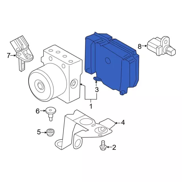 ABS Control Module - Ford (kv6z2c219a)