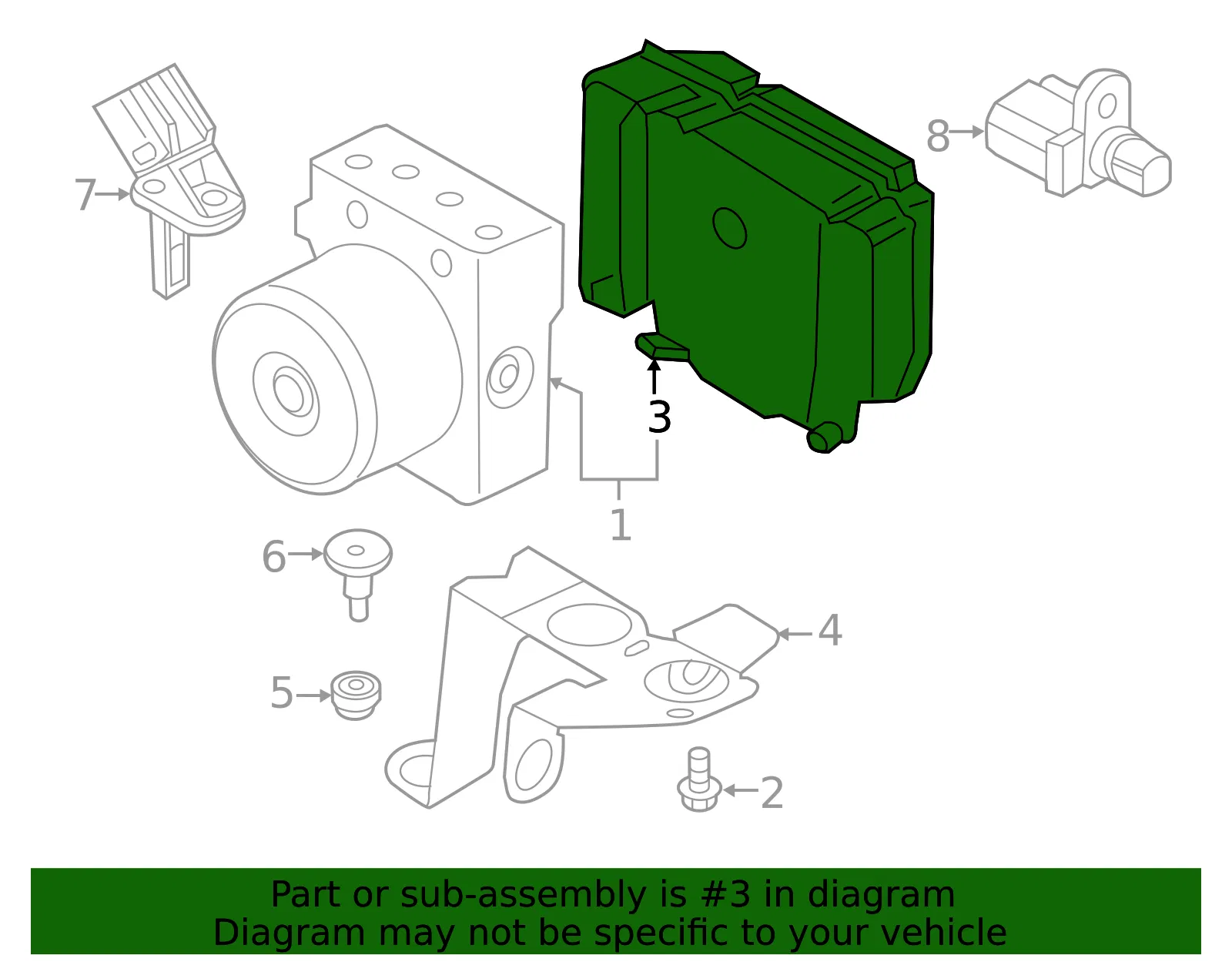 ABS Control Module - Ford (kv6z2c219d)