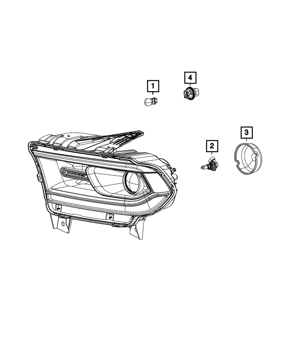 Headlamp Bulb, Right - Mopar (l09005sl)