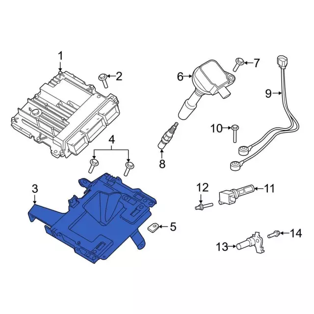 Engine Control Module (ECM) Bracket - Ford (l1mz12a659b)