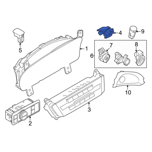 Cabin Air Temperature Sensor - Ford (l1mz19e906a)