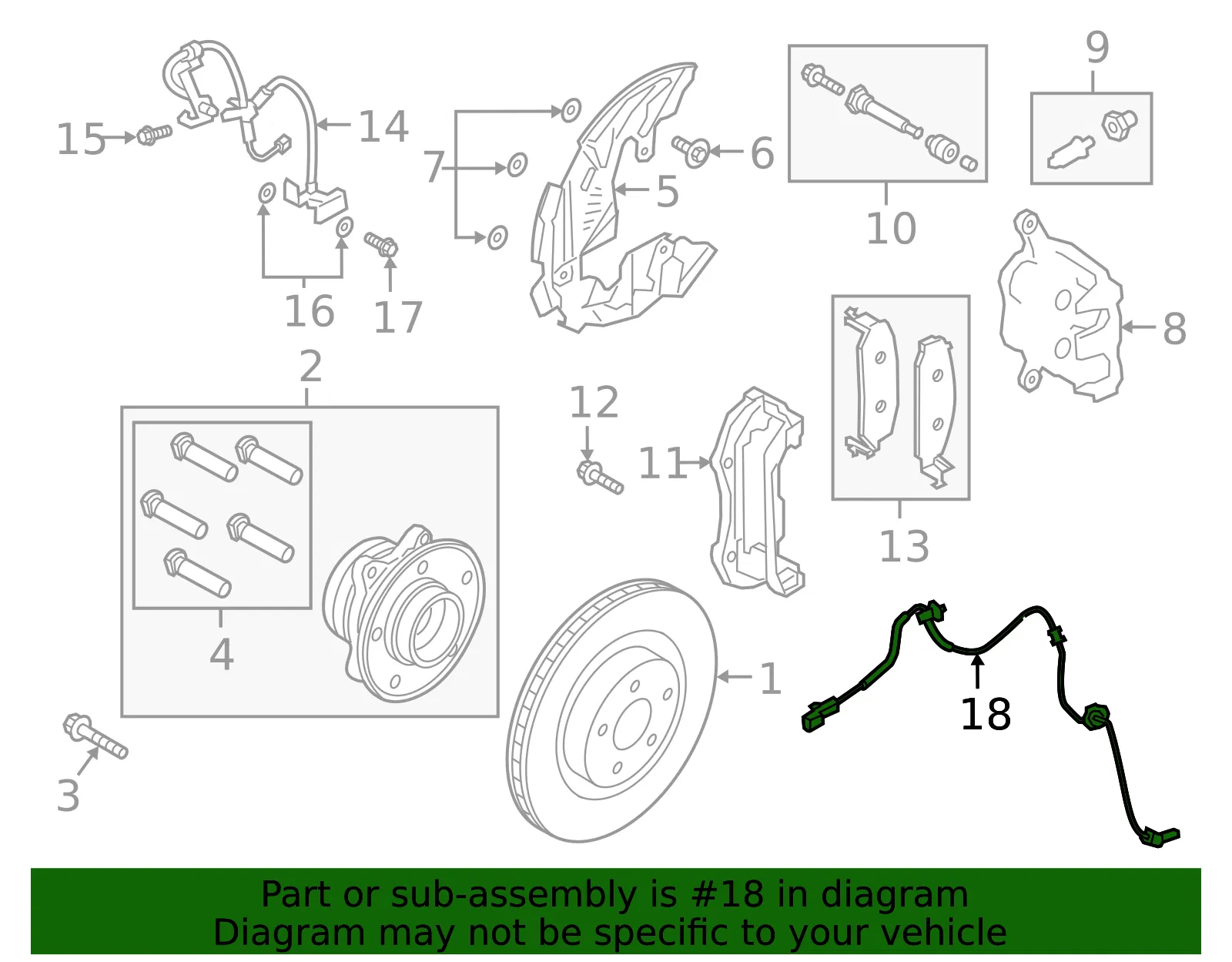 ABS Sensor - Ford (l1mz2c204e)
