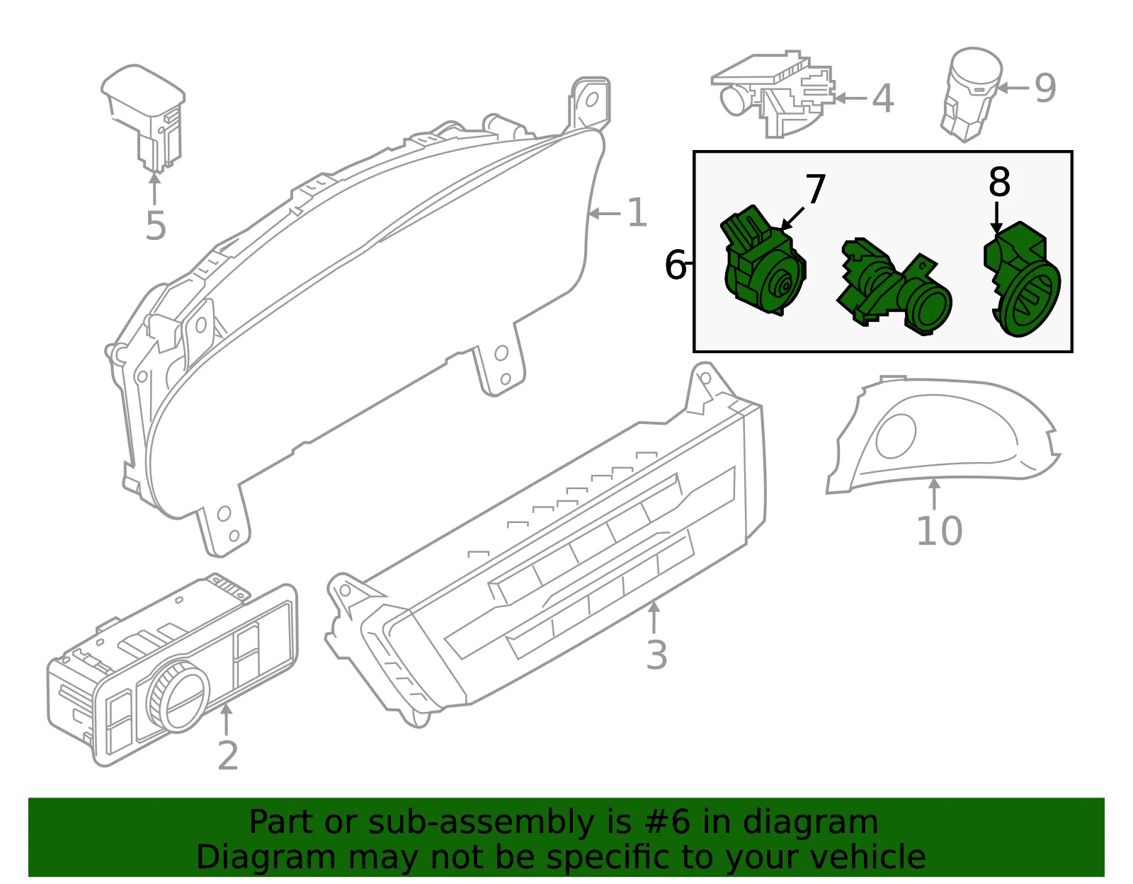 Switch Assembly - Ford (lb5z12a145g)
