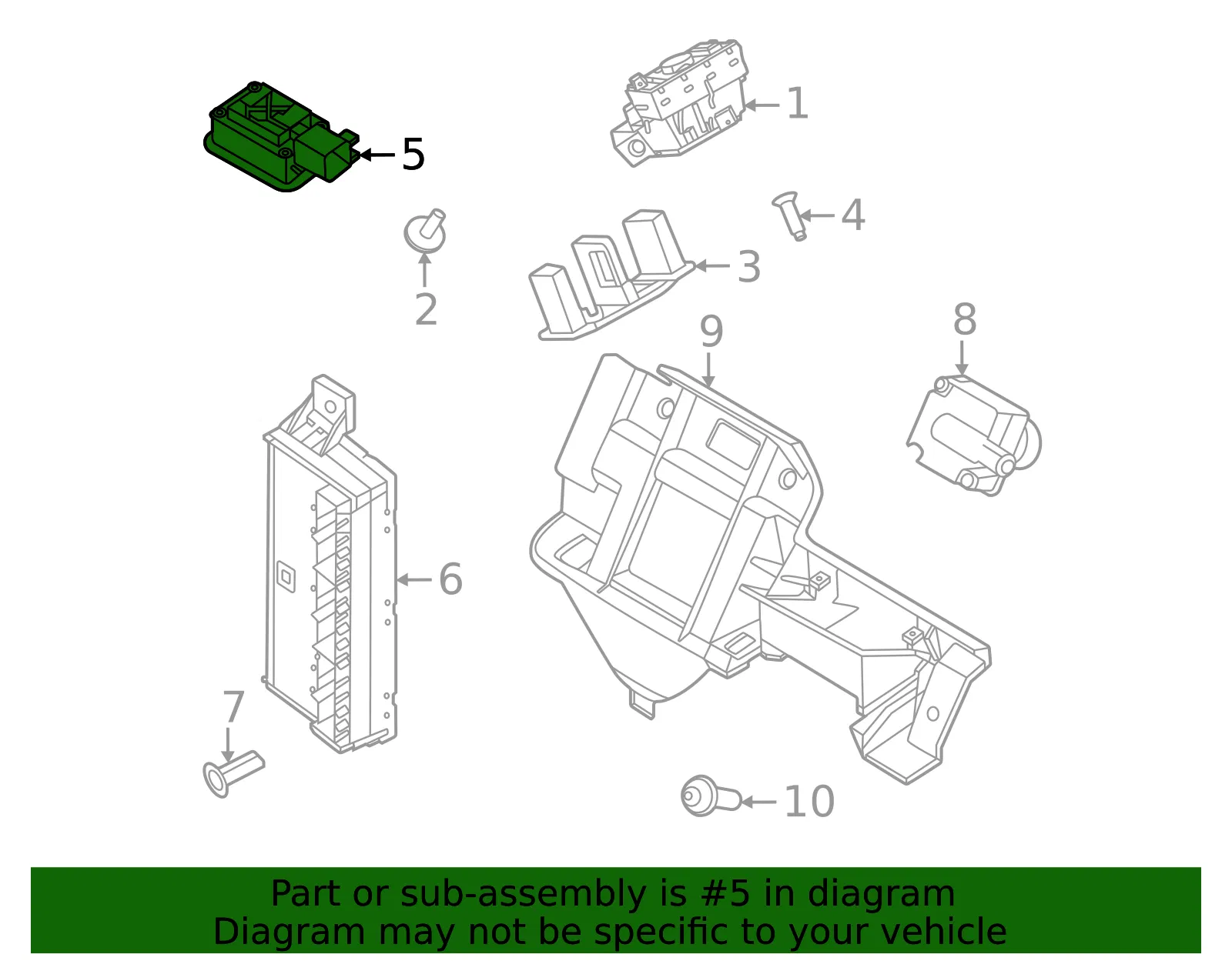 Release Switch - Ford (lb5z14028aa)