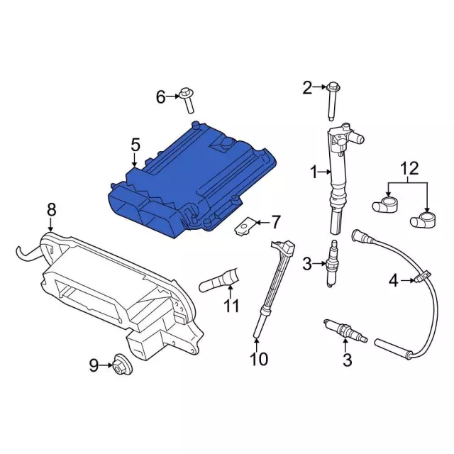 Engine Control Module (ECM) - Ford (lc3z12a650d)